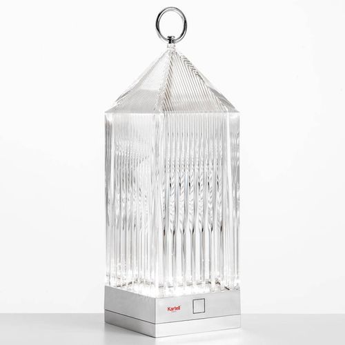 Kartell Lantern Lampe À Poser Led Transparent Ip54