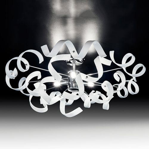 Plafonnier Moderne Astro, 3 Lampes, Blanc