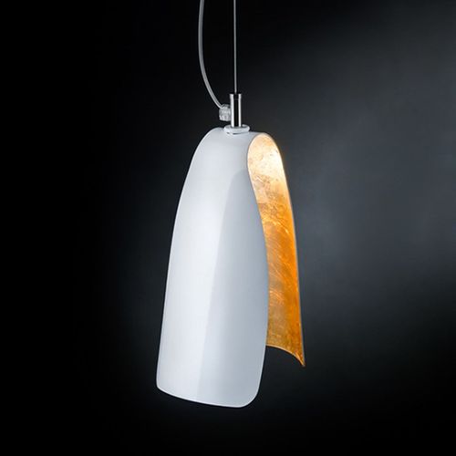 Suspension Solitaire Tropic À La Feuille D'or