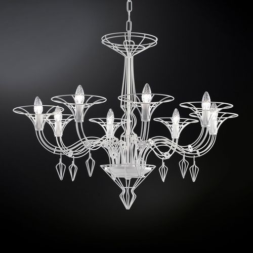 Lustre Dedalo À 8 Lampes Blanc