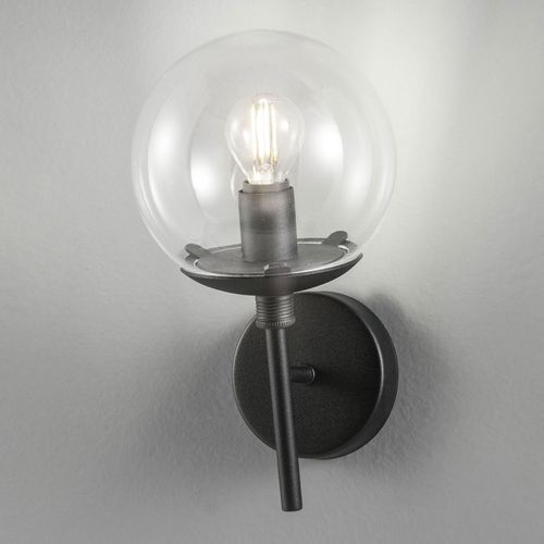 Applique Global Ø 15 Cm Noire