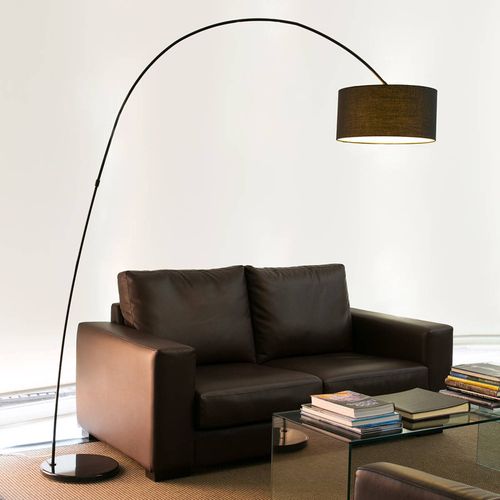 Luminaire Arqué Décoratif Papua Noir