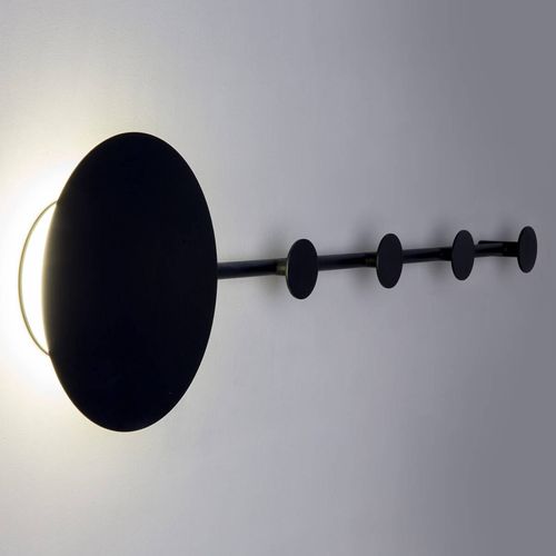 Applique Murale Led Han Porte-Manteau, Noir