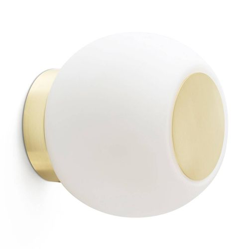 Applique Led Moy En Doré Avec Abat-Jour En Verre