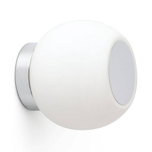 Applique Led Moy En Chromé Avec Abat-Jour En Verre