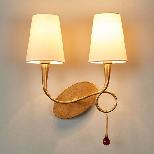 Applique Dorée Paola À 2 Lampes