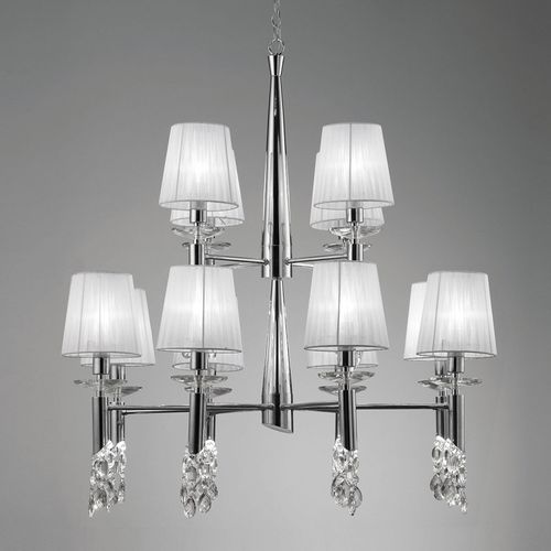 Beau Lustre Lilja Avec Abat-Jour En Soie