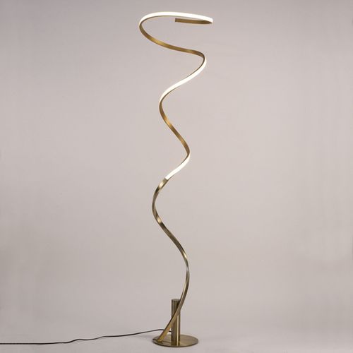 Lampadaire Led Helix, Ancien Satiné