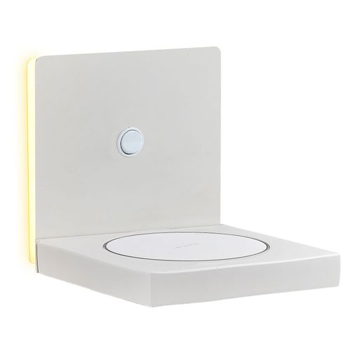 Applique Led Zanzibar Avec Chargeur, Blanche