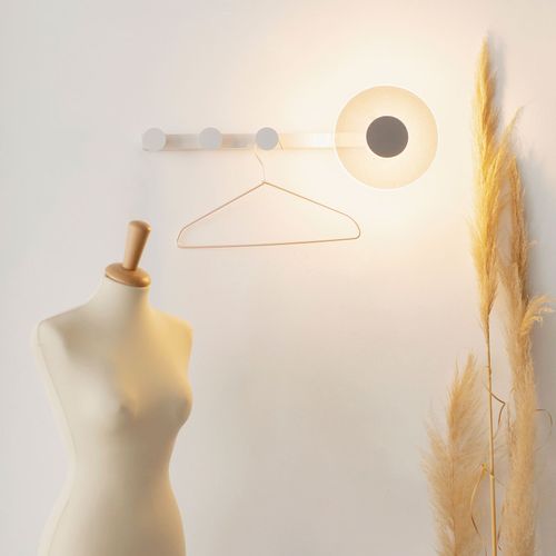 Applique Led Venus Avec Porte-Manteaux, Blanche