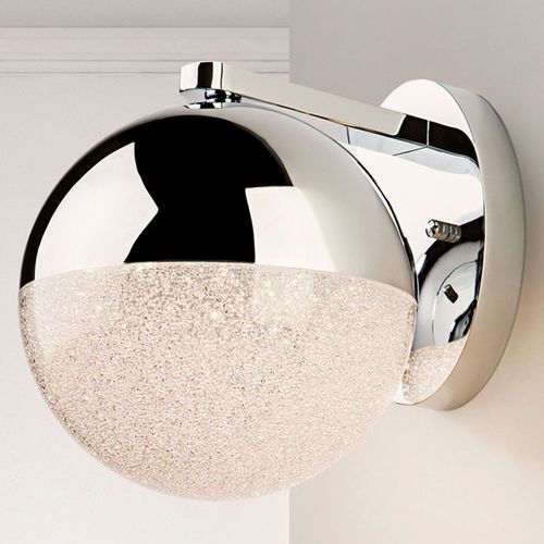 Applique Led Sphere, Chromée