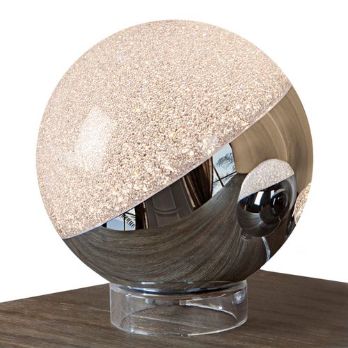 Lampe À Poser Led Sphere, Chromé, Ø 20 Cm