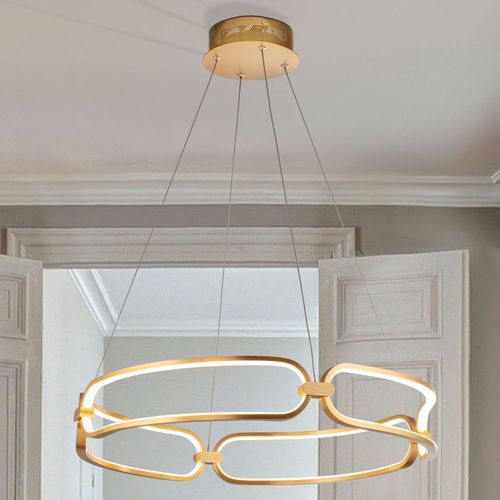 Suspension Led Colette, Dorée Rosée