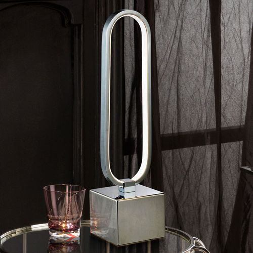 Lampe À Poser Led Colette Au Joli Design, Chromée
