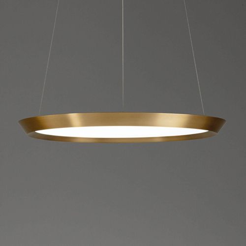 Grok Saturn Suspension Led Laiton Satiné, Ø 60 Cm