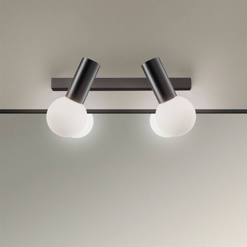Leds-C4 Mist Applique Salle De Bain 2 Lampes Noire
