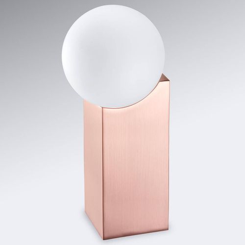 Lampe À Poser Cub 23,5 Cm Cuivre