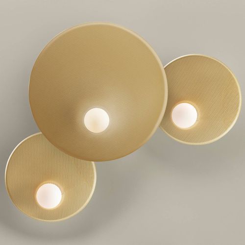 Leds-C4 Trip Applique À 3 Lampes Doré Mat