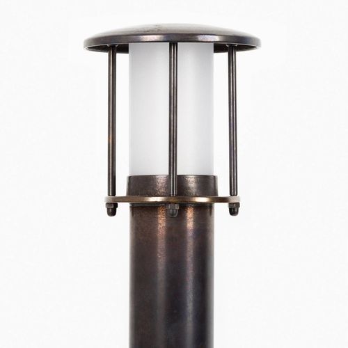 Borne Lumineuse Resident 2 En Laiton, Bronze
