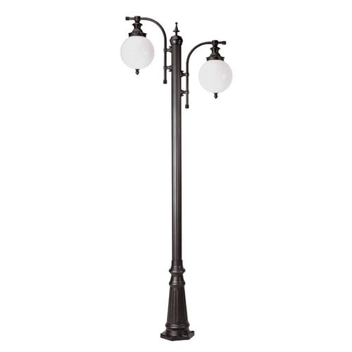 Lampadaire Madeira Anthracite À 2 Lampes