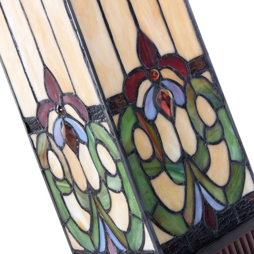 Lampe À Poser 5907, Verre Coloré Au Style Tiffany