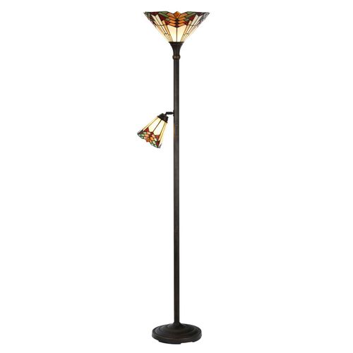 Lampadaire 5969 Avec Liseuse, Style Tiffany