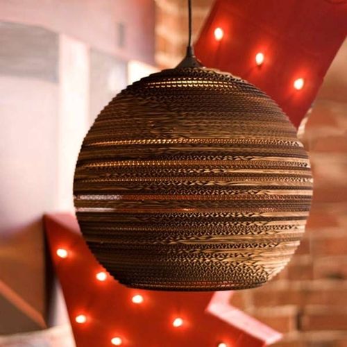 Suspension Ball Ronde En Carton 26 Cm