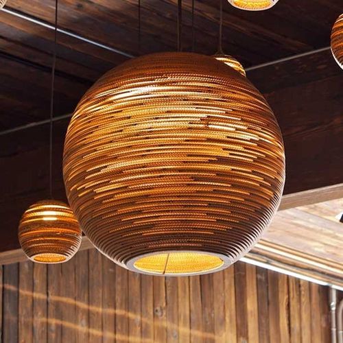 Suspension Ball Ronde En Carton 45 Cm