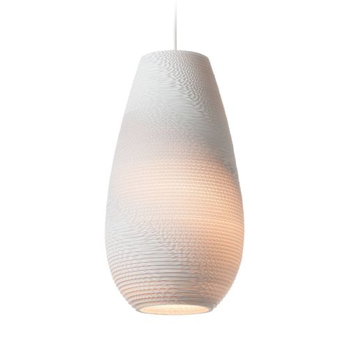 Suspension Drop Pendant White 25 Cm