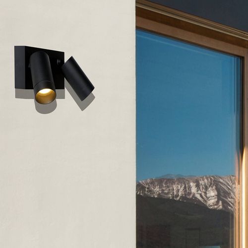 Spot Mural DExtérieur Taylor Capteur 2 Lampe Noir
