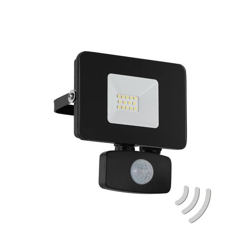 Spot D'extérieur Led Faedo 3 Capteur, Noir, 10 W