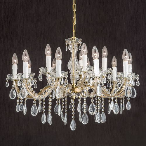 Lustre Dolores Avec Cristaux À 15 Lampes