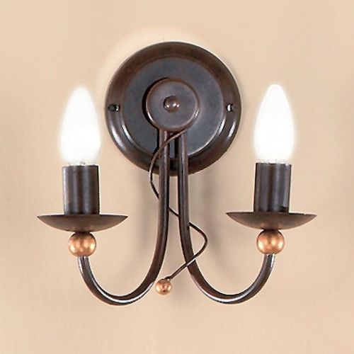 Applique Garda À 2 Ampoules Au Style Rustique