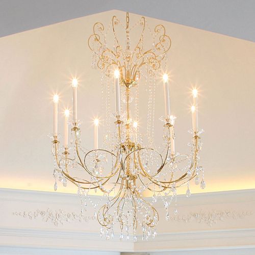 Lustre Katharina Avec Cristaux De Plomb, 110 Cm