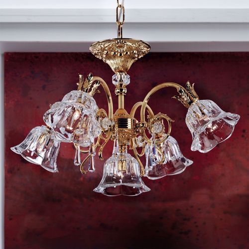 Lustre Doré Resplendissant Kaisa, 5 Lumières