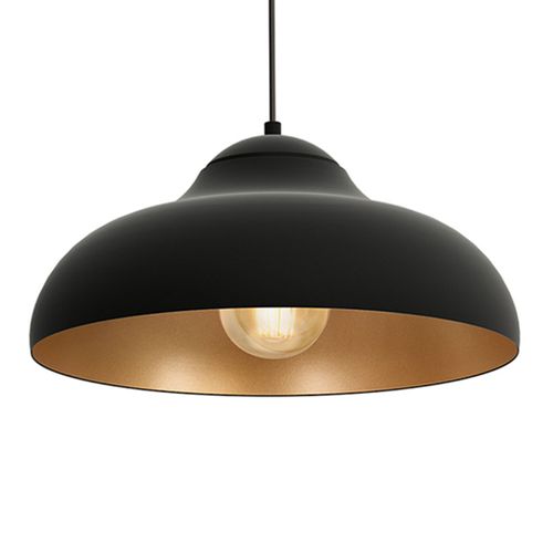 Suspension Basca, Extérieur Noir, Intérieur Cuivre