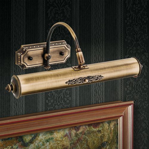 Applique Tableau Gustav En Laiton Ancien 38 Cm