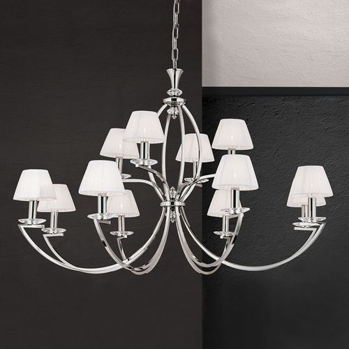 Lustre Avala En Nickel Blanc