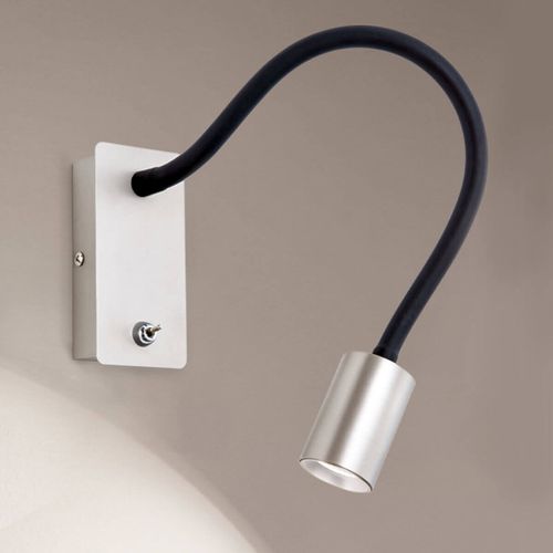 Applique Led Kurt Nickel Mat Avec Bras Flex