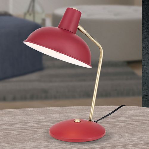 Look Vintage - Lampe À Poser Fedra Rouge