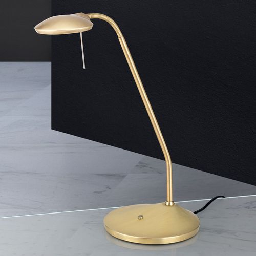 Lampe À Poser Led Cobra En Laiton Mat