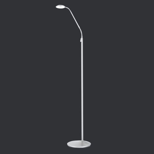 Lampadaire Led Cobra Nickel À 1 Lampe