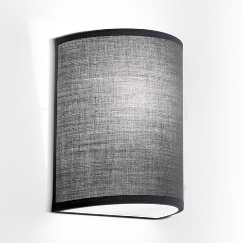 Applique Ufo Avec Abat-Jour En Lin Gris