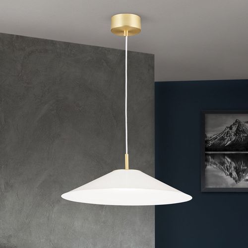 Suspension Led Gourmet, Abat-Jour Blanc
