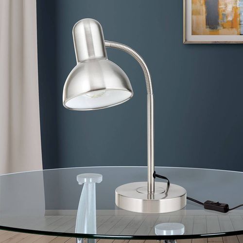 Lampe De Bureau Nemo, Flexible, Nickel Mat
