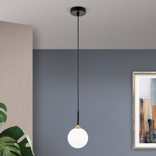 Suspension Snowwhite À 1 Lampe, Noire