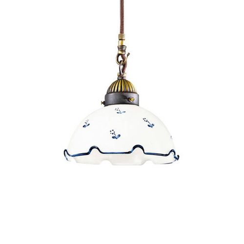 Suspension Nonna Pétales Fleur, Ø 20 Cm 1l Bleue