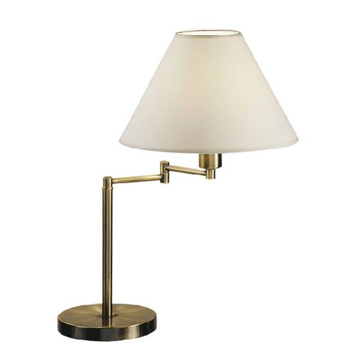 Lampe À Poser Hilton, Inclinable, Laiton Ancien