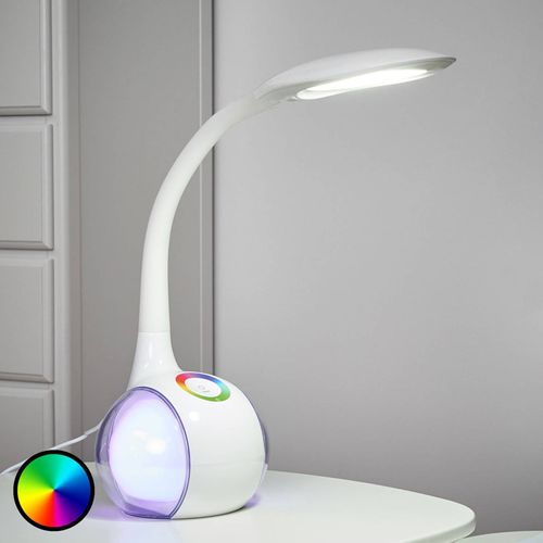 Lampe À Poser Led Flexible Paula, Blanc
