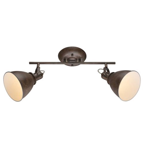 Spot Pour Plafond Brun Rouillé Giorgio, À 2 Lampes